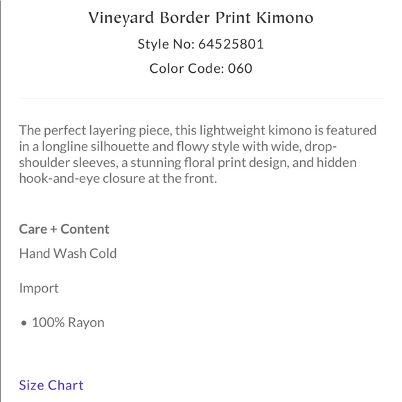 Free People Vineyard Border Print Kimono - Picture 4 of 4